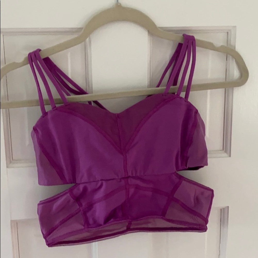 Lululemon Purple long line sports bra